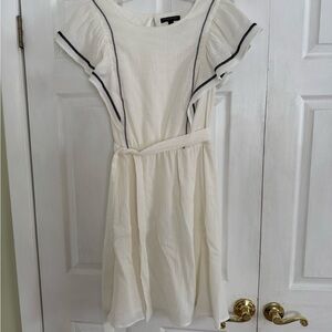 Banana Republic Textured Cream Dress